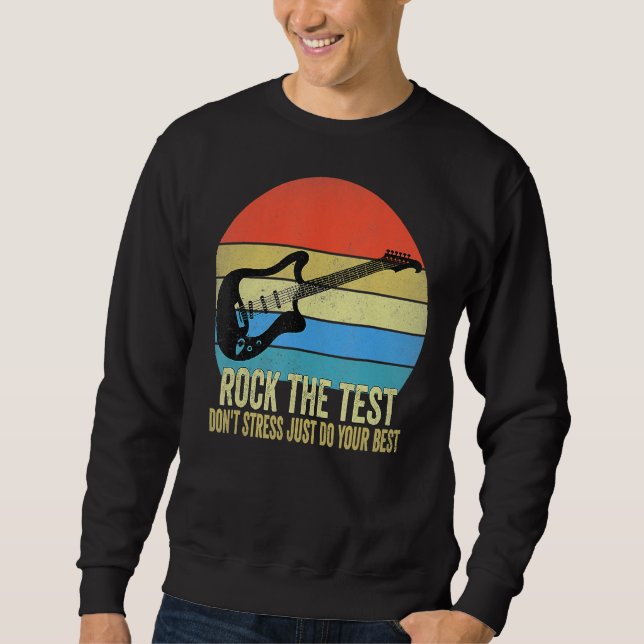 Sweatshirt Rocher Le Test Point Stress Test Day Test Test Day (Devant)