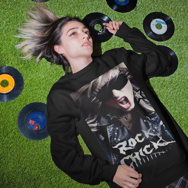 Sweatshirt Rock Chick (Créateur téléchargé)