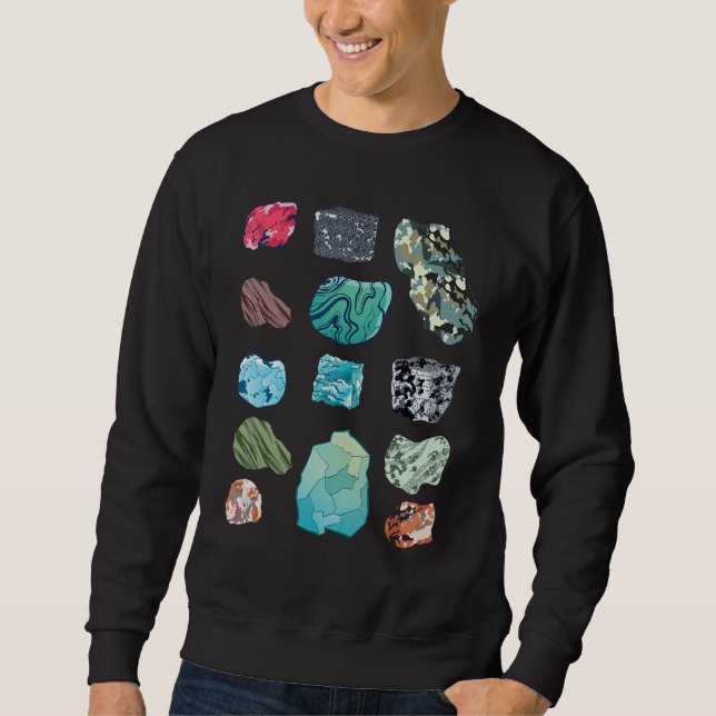 Sweatshirt Rock Collector Gift Paléontologue Earth Scientifiq (Devant)