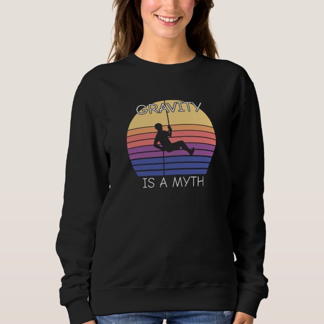 Sweatshirt Rock Escalade Retro Vintage (Devant)