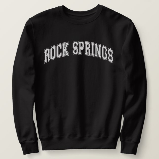 Sweatshirt ROCK SPRINGS University Style America College (Design devant)