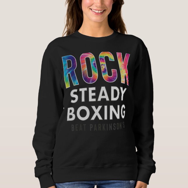 Sweatshirt Rock Steady Boxe Hippie Tie Dye NEW (Devant)