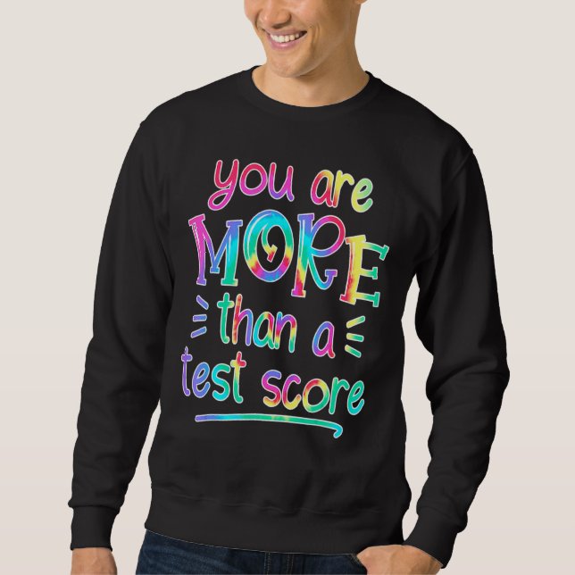 Sweatshirt Rock The Test Enseignant Test Jour Test Enseignant (Devant)