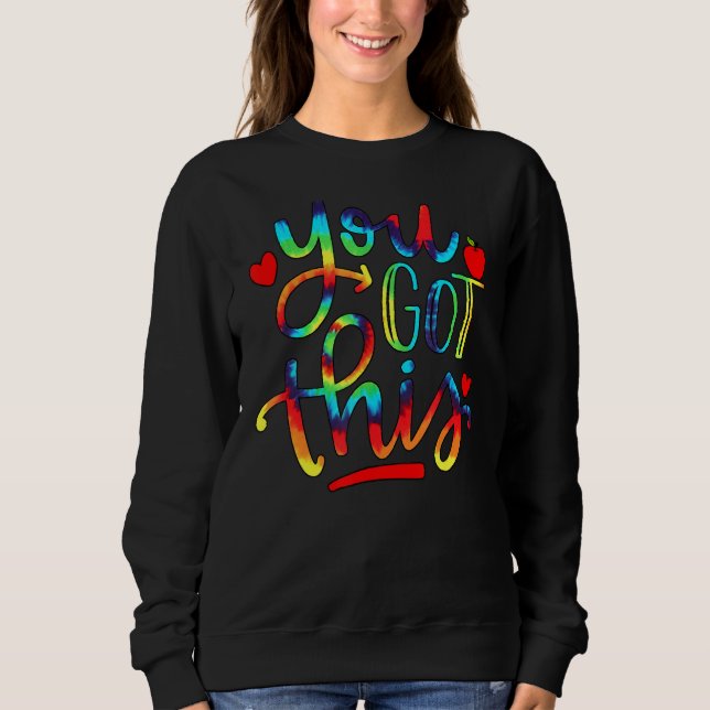 Sweatshirt Rock The Test Enseignant Test Jour Test Enseignant (Devant)