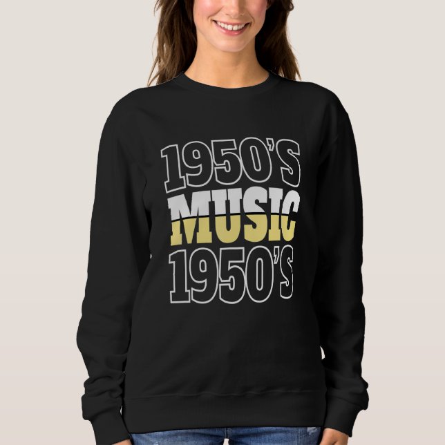 Sweatshirt Rockabilly années 50 Rock And Roll Soirée Chausset (Devant)