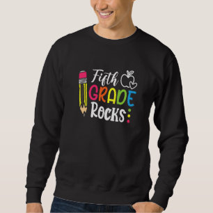 Sweatshirt Rocks de 5e année Bonjour Enseignants de 5e année 