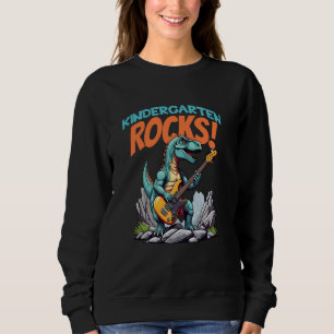 Sweatshirt Rocks de jardin d'enfants ! T-Rex Dinosaur