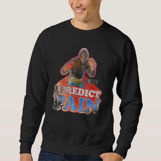 Sweatshirt Rocky III Je prédit la douleur (Devant)