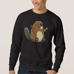 Sweatshirt Rodent Beaver Drôle Castor Costume Cool Beaver Pul