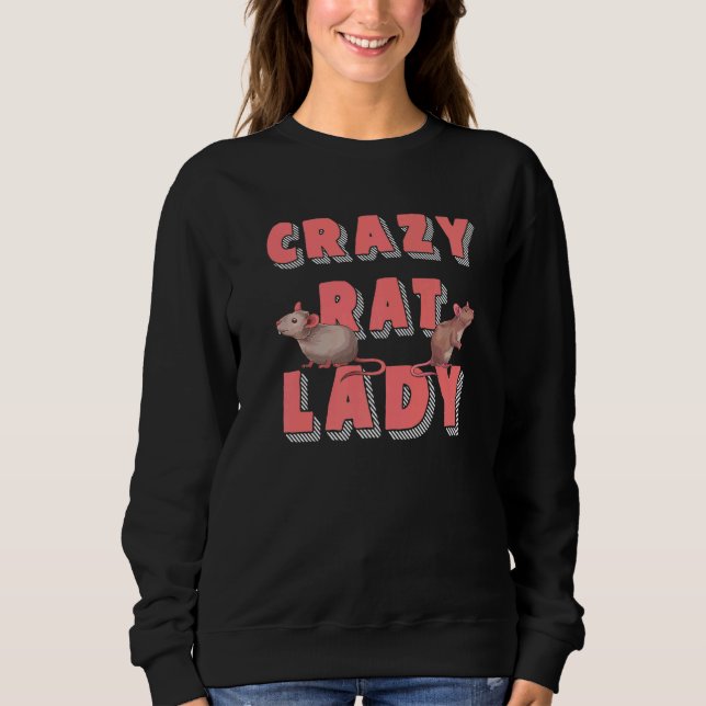 Sweatshirt Rodent Rat Lady Pet Owner Women Animal   Rat (Devant)