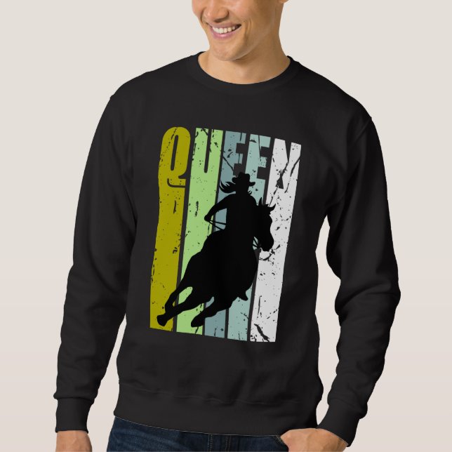 Sweatshirt Rodeo Queen Barrel Racing Race Racer Women Cowgirl (Devant)