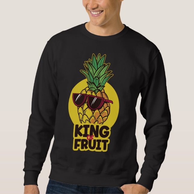 Sweatshirt Roi De Fruit Fruits Sains Ananas (Devant)