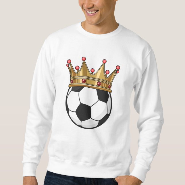 Sweatshirt Roi de la Couronne de football (Devant)