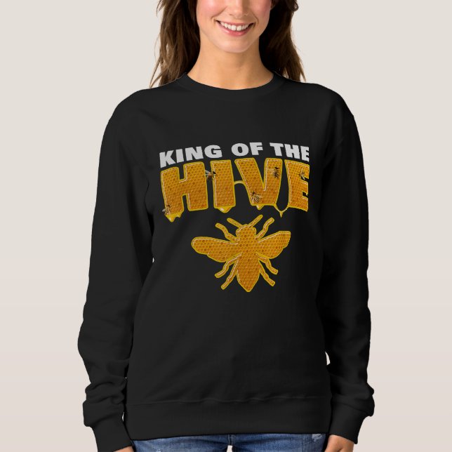 Sweatshirt Roi De La Ruche  Abeille Apiculteur Apiculture (Devant)