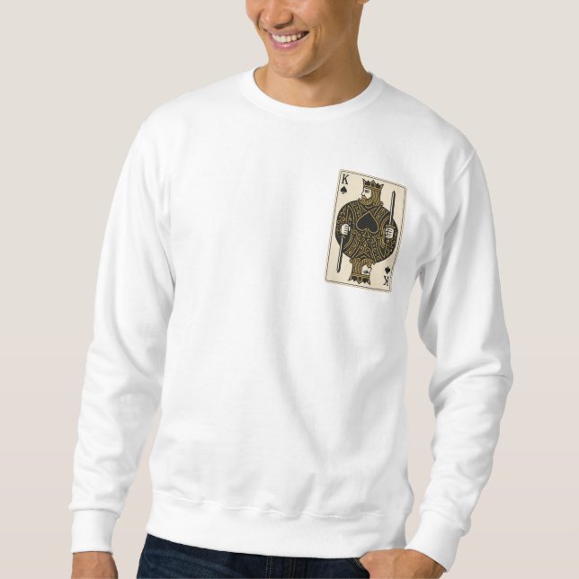 Sweatshirt Roi de pique — Regal Black & Gold (Devant)