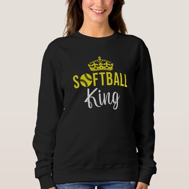 Sweatshirt Roi de Softball   (Devant)