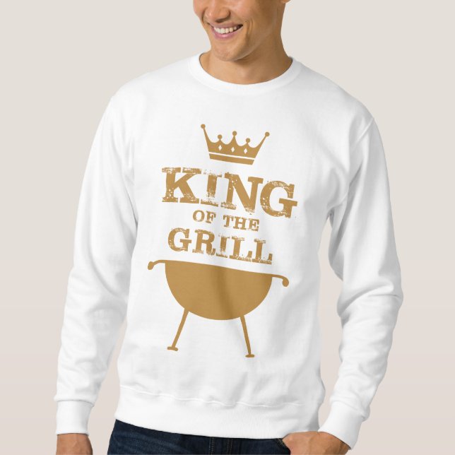Sweatshirt Roi Du Grill, Or (Devant)