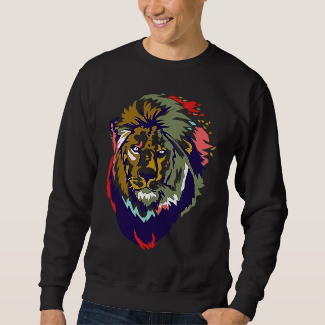 Sweatshirt Roi Lion  Animal (Devant)
