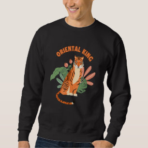 Sweatshirt Roi Oriental Chat Prédateur Roi Tiger Sibérien Ti