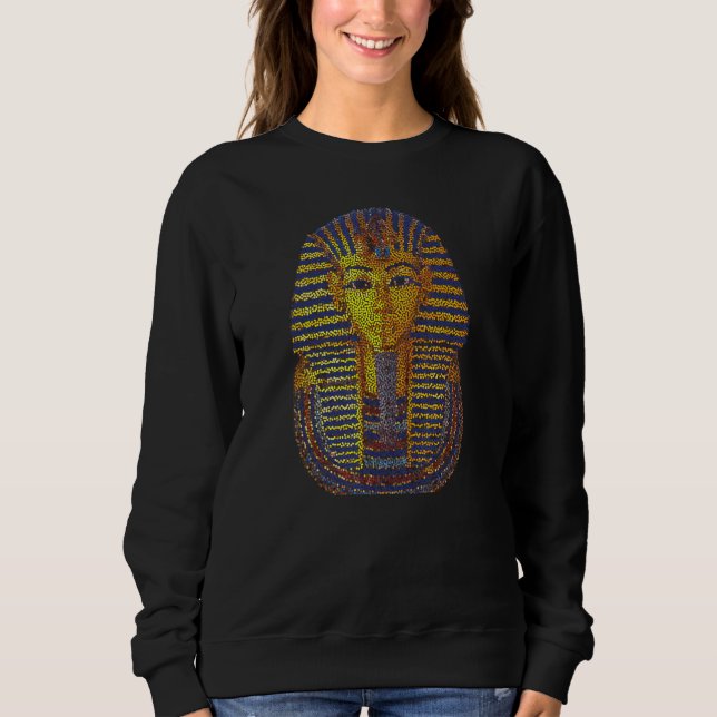 Sweatshirt Roi Tout Toutankhamon Effet de pointillisme (Devant)