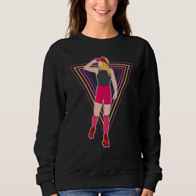 Sweatshirt Roller cool Patinage Pour Femmes Rollerskate Rol (Devant)
