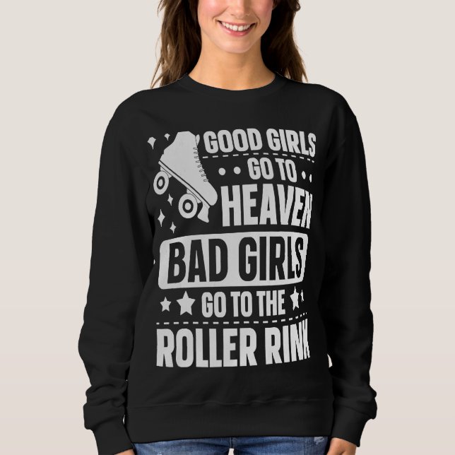 Sweatshirt Roller Derby for a Roller Derby Girl (Devant)