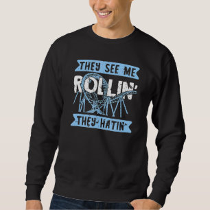 Sweatshirt Roller Dessous de verre Ils Me Voient Rollin' Ils