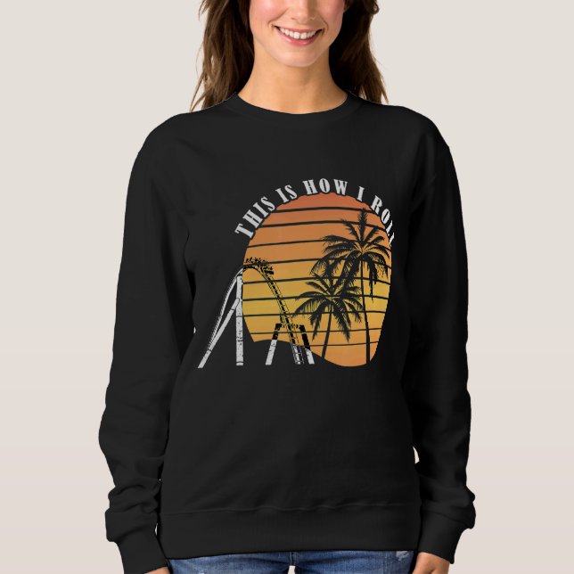 Sweatshirt Roller Dessous de verre Palm C'Est Comme Ça Que Je (Devant)