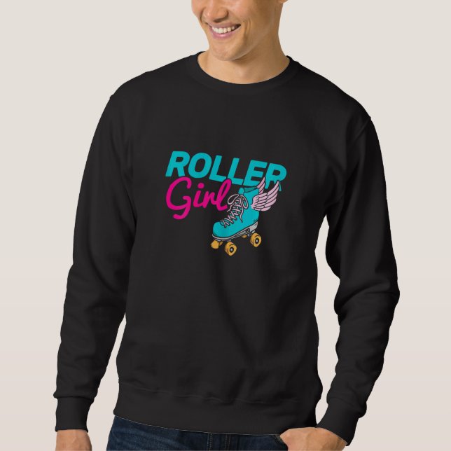 Sweatshirt Roller Girl Roller Skate Roller (Devant)