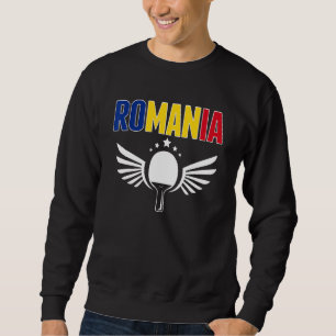 Sweatshirt Romania Ping Pong   Supporters de Tennis de Table 