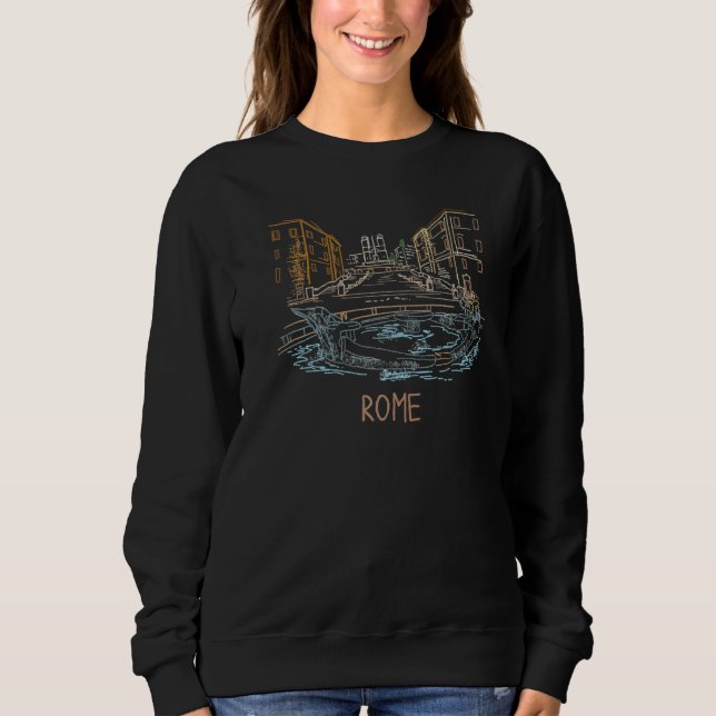Sweatshirt Rome City Italy souvenir  for men women  3 (Devant)