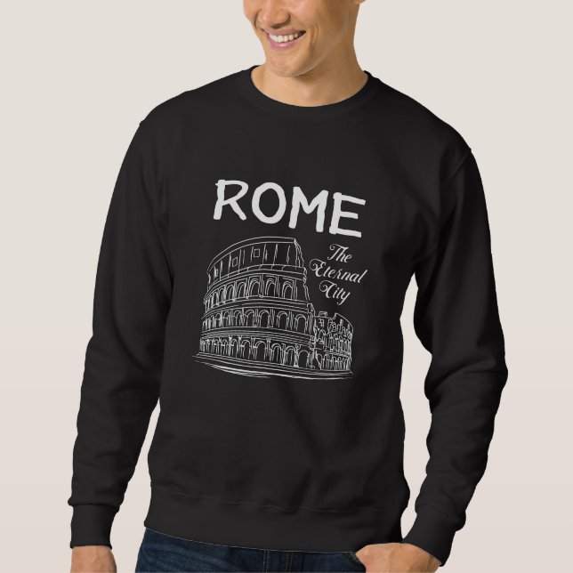 Sweatshirt Rome Italie City Cityscape Skyline Drôle cadeau (Devant)