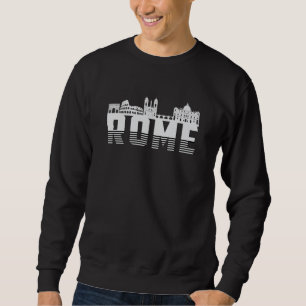 Sweatshirt Rome Italie City Skyline Cityscape Funny Cadeau