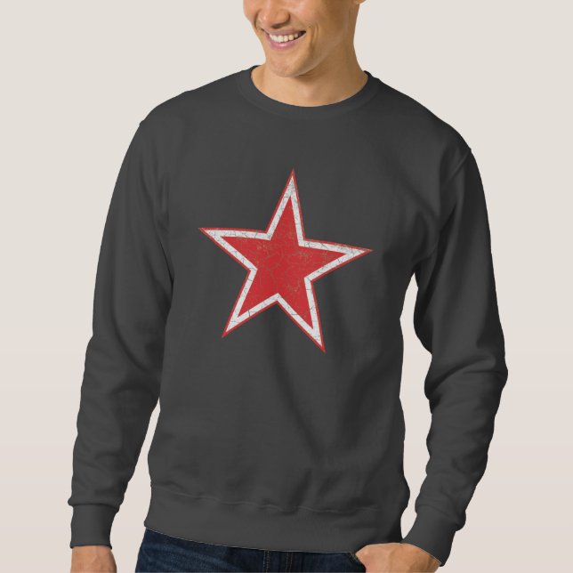 SWEATSHIRT RONDEAU ROUGE DE 2ÈME GUERRE MONDIALE D'ÉTOILE DE (Devant)