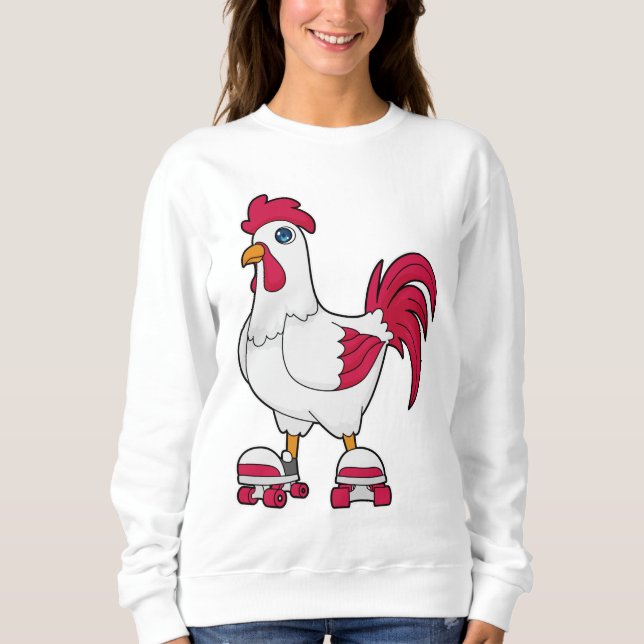Sweatshirt Rooster à Patinage en ligne avec Roller skates (Devant)