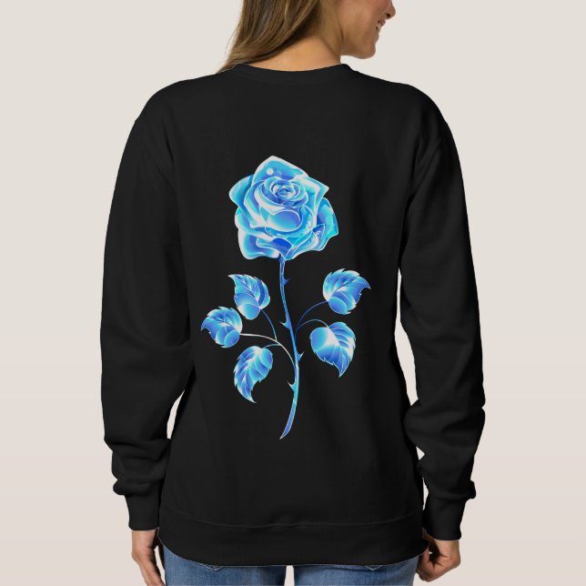 Sweatshirt Rose bleu brûlant (Dos)