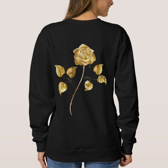 Sweatshirt Rose d'or ( rose d'or ) (Dos)
