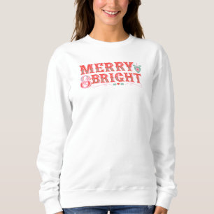 Sweatshirt Rose et rouge Retro Vintage Merry & Bright