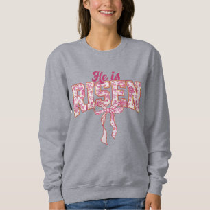 Sweatshirt Rose lace Il est ressuscité