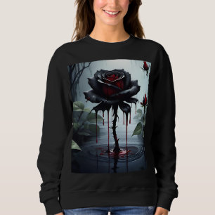 Sweatshirt Rose noir Eerie
