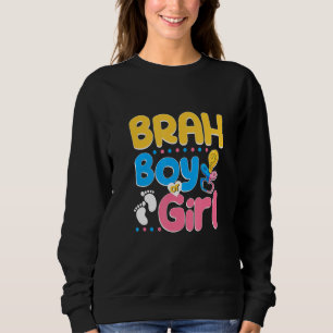 Sweatshirt Rose ou Bleu Brah t'aime le mieux Frère Ever Grand