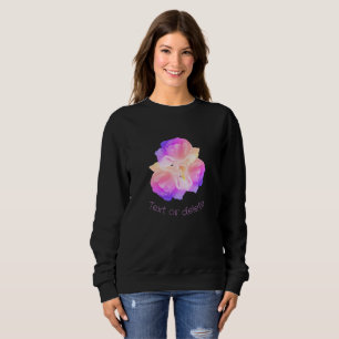 Sweatshirt Roses Blanches Avec Bouquet Raindrops Personnalisé