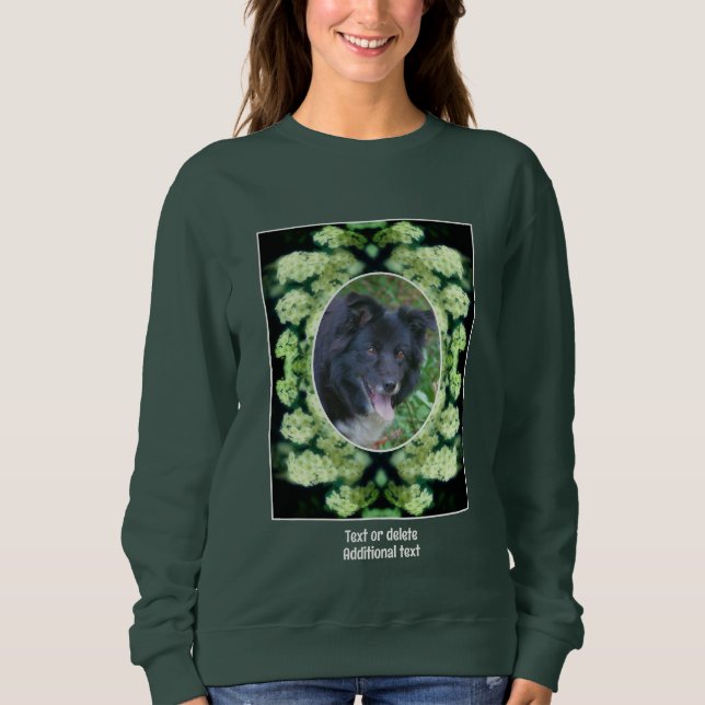 Sweatshirt Roses Blanches Sauvages Créez votre propre animal  (Devant)
