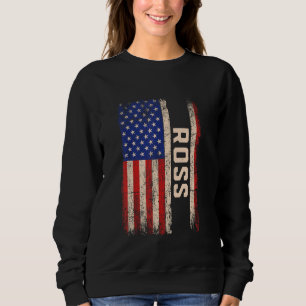 Sweatshirt Ross Nom Chemise Ross Nom American Flag