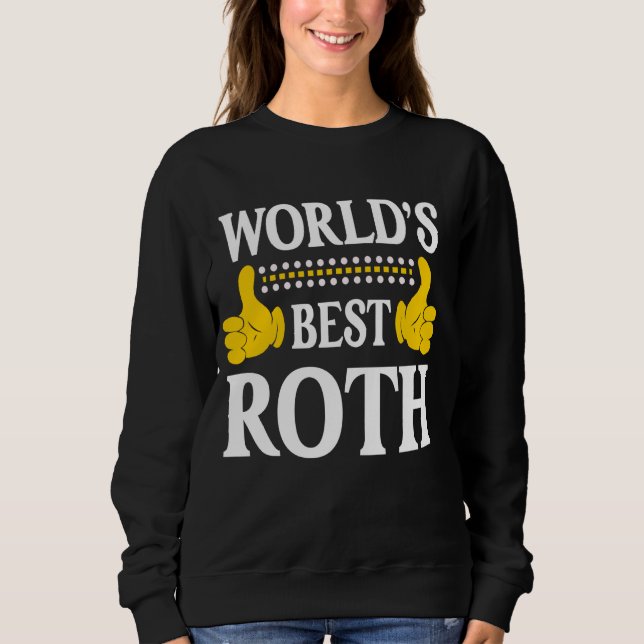 Sweatshirt Roth Nom de famille Funny Team Famille Nom de fami (Devant)