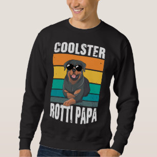 Sweatshirt Rotti Papa Quatre pattes Chien Vintage Rottweiler