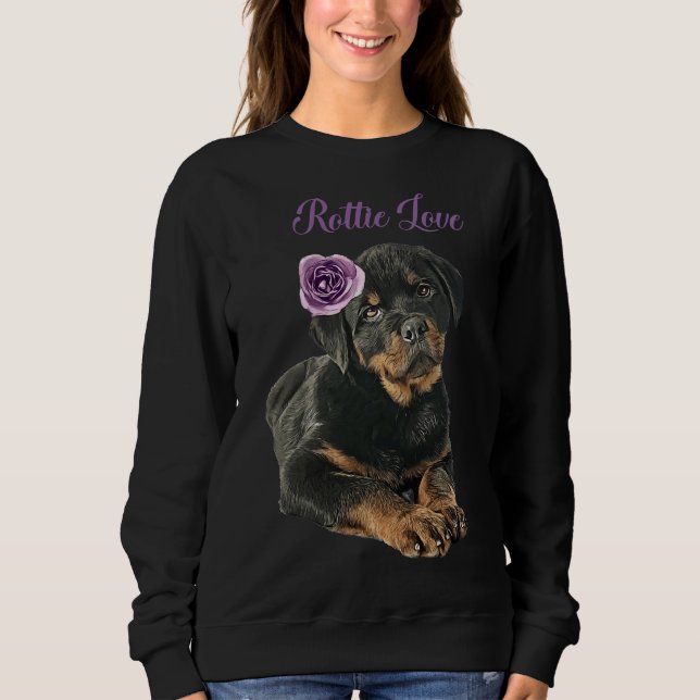 Sweatshirt Rottie Rose Premium Scoop (Devant)