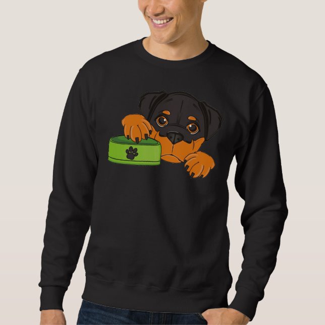 Sweatshirt Rottweiler affamé (Devant)