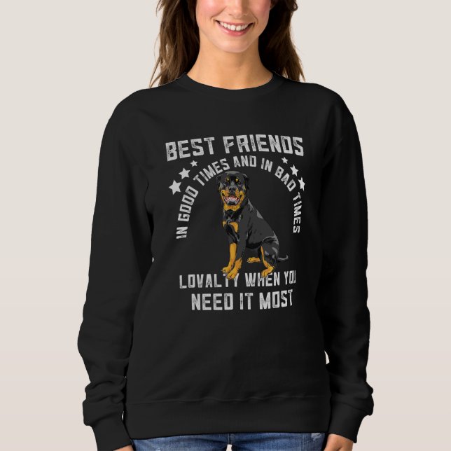 Sweatshirt Rottweiler Chiens Propriétaire Funny Chien Concept (Devant)