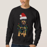 Sweatshirt Rottweiler Christmas Rottweiler À Santa Hat Et L<br><div class="desc">Rottweiler Christmas Rottweiler À Santa Hat Et Lumières 23.</div>